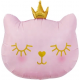 Шар фольгированный голова кошки "Принцесса розовая" 75 см.